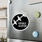 Republic Aviation Kiss-Cut Vinyl Decal - Paper products - Pilot gifts - WWII warbird t-shirt