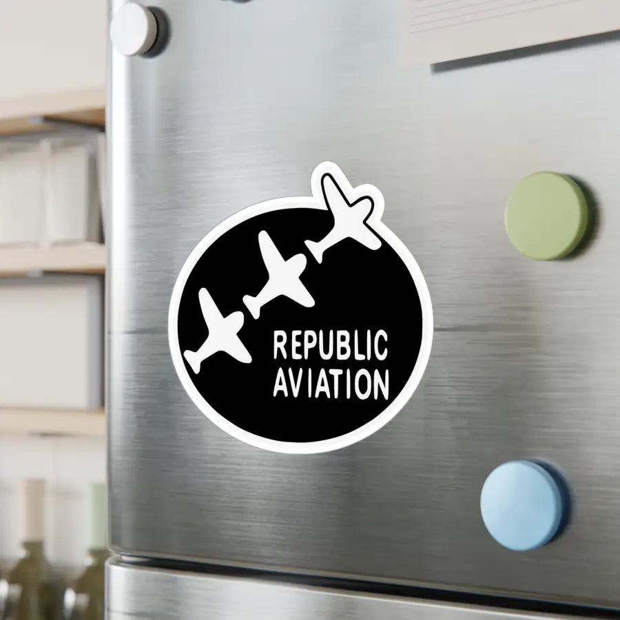 Republic Aviation Kiss-Cut Vinyl Decal - Paper products - Pilot gifts - WWII warbird t-shirt