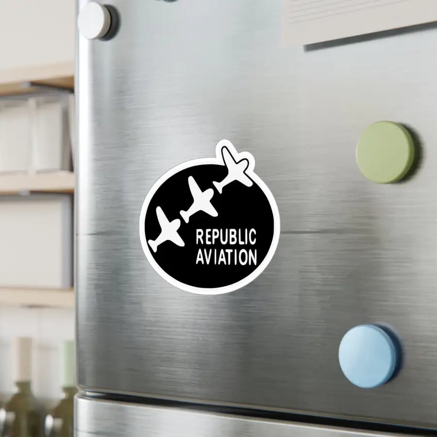 Republic Aviation Kiss-Cut Vinyl Decal - Paper products - Pilot gifts - WWII warbird t-shirt