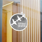Republic Aviation Kiss-Cut Vinyl Decals - Stylish Aircraft Decor for Enthusiasts - Paper products - Pilot gifts - WWII