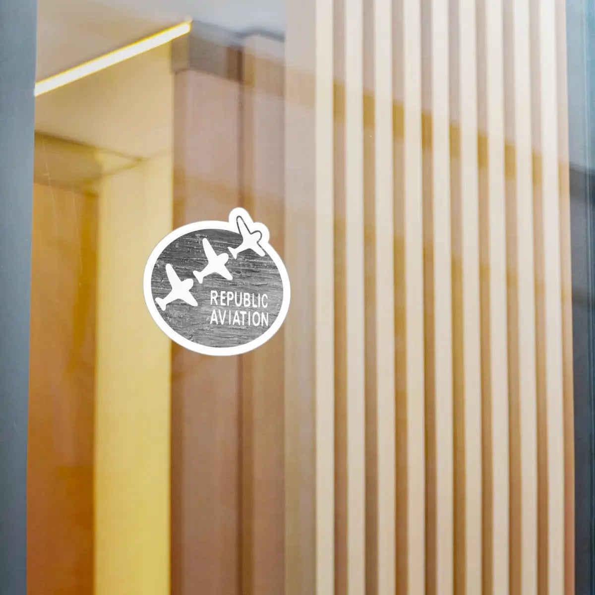 Republic Aviation Kiss-Cut Vinyl Decals - Stylish Aircraft Decor for Enthusiasts - Paper products - Pilot gifts - WWII