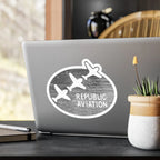 Republic Aviation Kiss-Cut Vinyl Decals - Stylish Aircraft Decor for Enthusiasts - Paper products - Pilot gifts - WWII