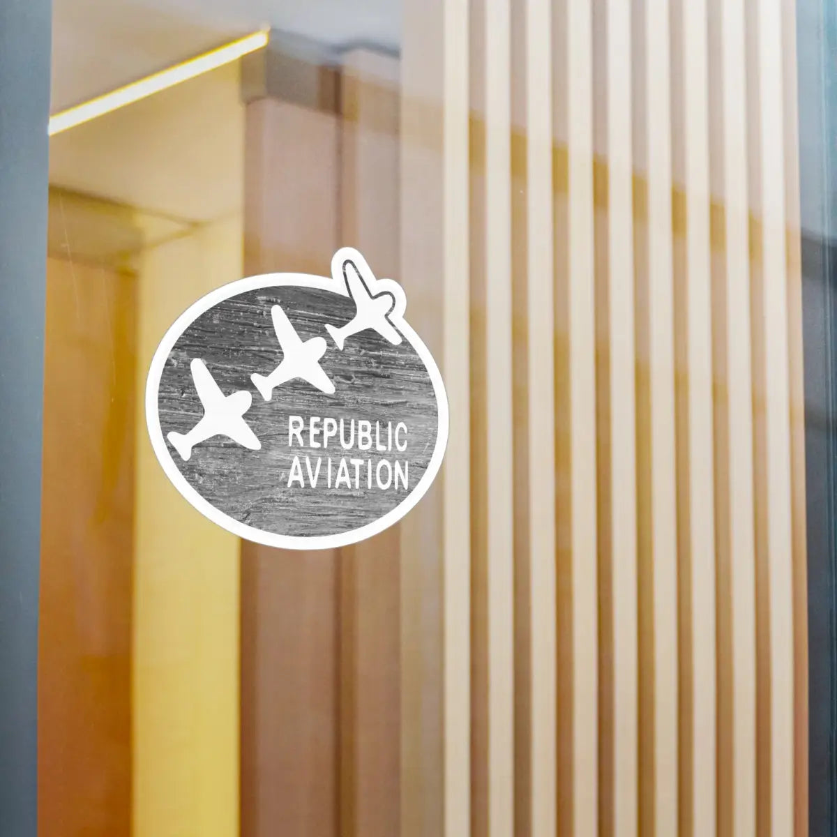 Republic Aviation Kiss-Cut Vinyl Decals - Stylish Aircraft Decor for Enthusiasts - Paper products - Pilot gifts - WWII