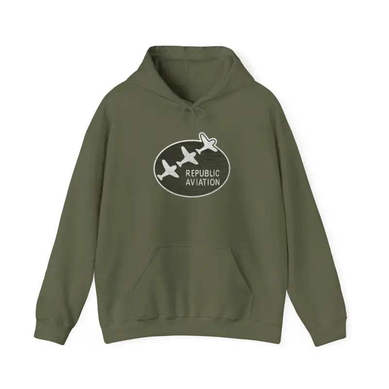 Republic Aviation Unisex Heavy Blend™ Hooded Sweatshirt - Comfortable & Stylish Outerwear for Enthusiasts - Hoodie