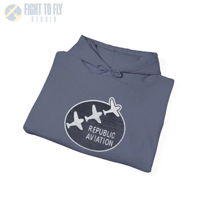 Republic Aviation Unisex Heavy Blend™ Hooded Sweatshirt - Comfortable & Stylish Outerwear for Enthusiasts - Hoodie