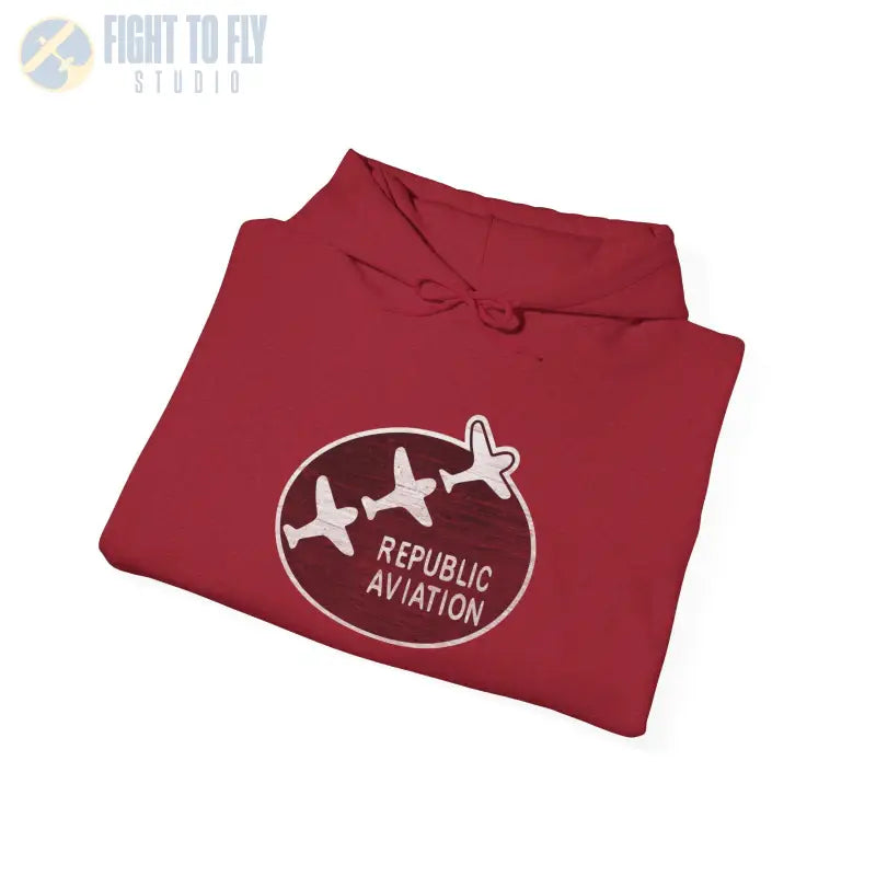 Republic Aviation Unisex Heavy Blend™ Hooded Sweatshirt - Comfortable & Stylish Outerwear for Enthusiasts - Hoodie