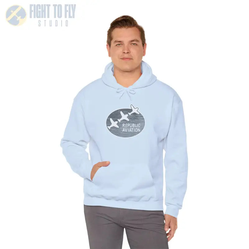 Republic Aviation Unisex Heavy Blend™ Hooded Sweatshirt - Comfortable & Stylish Outerwear for Enthusiasts - Hoodie