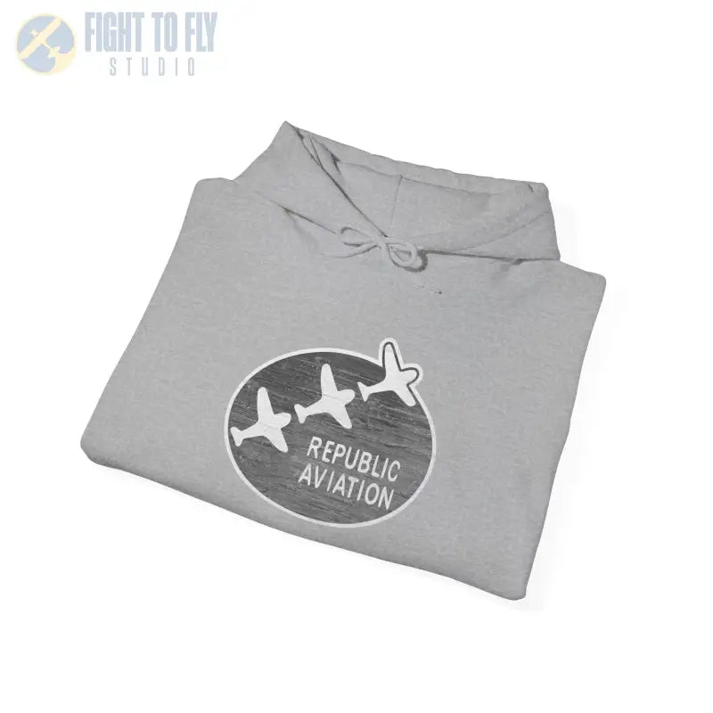 Republic Aviation Unisex Heavy Blend™ Hooded Sweatshirt - Comfortable & Stylish Outerwear for Enthusiasts - Hoodie