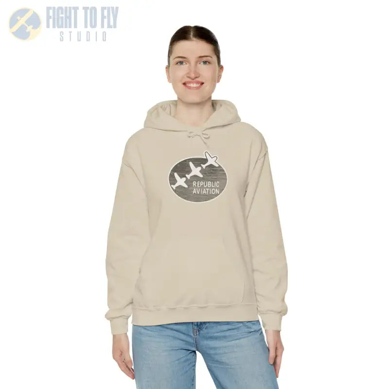 Republic Aviation Unisex Heavy Blend™ Hooded Sweatshirt - Comfortable & Stylish Outerwear for Enthusiasts - Hoodie