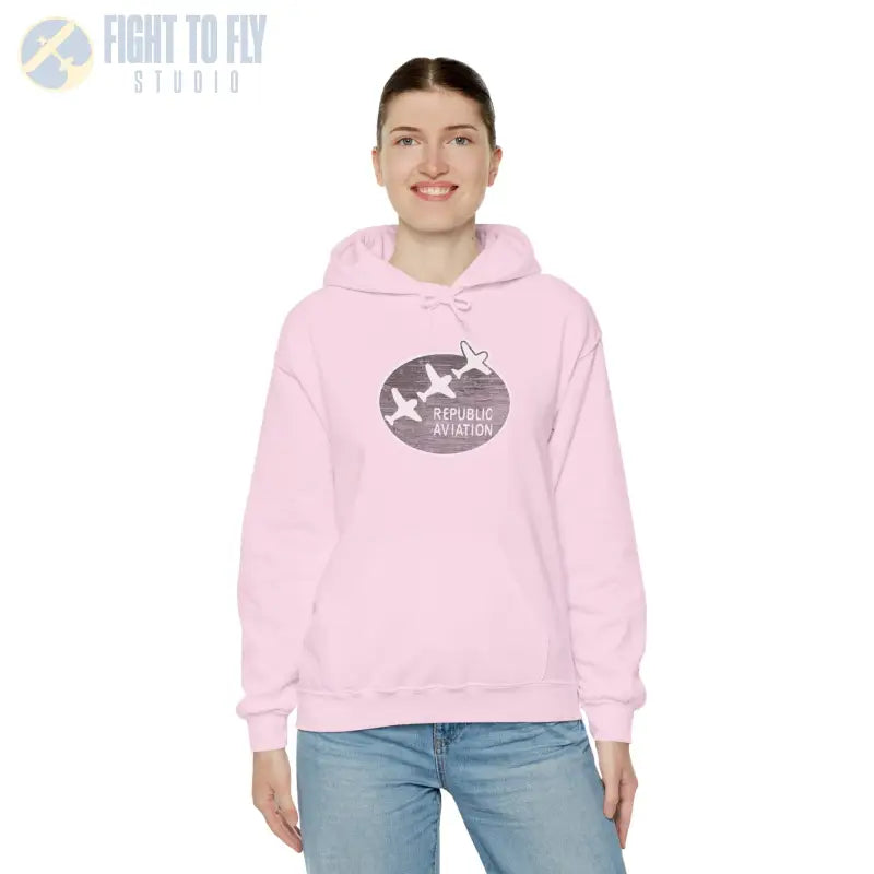 Republic Aviation Unisex Heavy Blend™ Hooded Sweatshirt - Comfortable & Stylish Outerwear for Enthusiasts - Hoodie