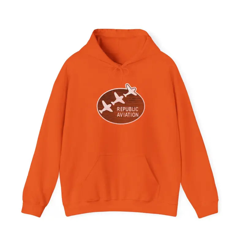 Republic Aviation Unisex Heavy Blend™ Hooded Sweatshirt - Comfortable & Stylish Outerwear for Enthusiasts - Hoodie