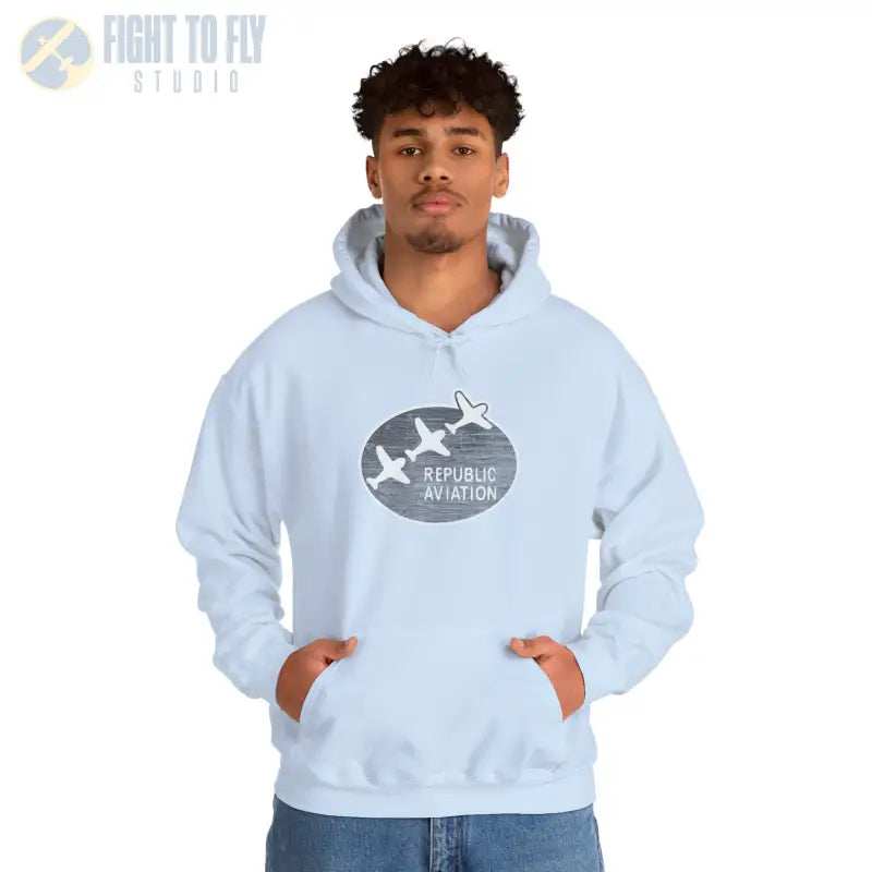 Republic Aviation Unisex Heavy Blend™ Hooded Sweatshirt - Comfortable & Stylish Outerwear for Enthusiasts - Hoodie