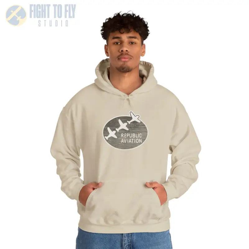 Republic Aviation Unisex Heavy Blend™ Hooded Sweatshirt - Comfortable & Stylish Outerwear for Enthusiasts - Hoodie