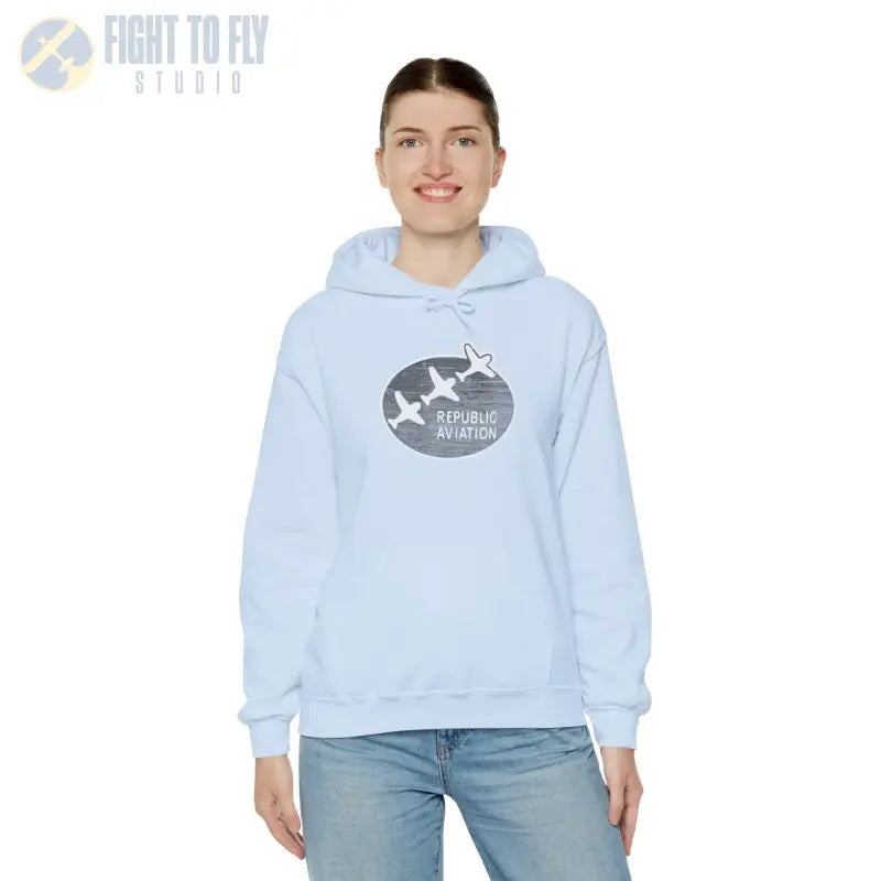 Republic Aviation Unisex Heavy Blend™ Hooded Sweatshirt - Comfortable & Stylish Outerwear for Enthusiasts - Hoodie