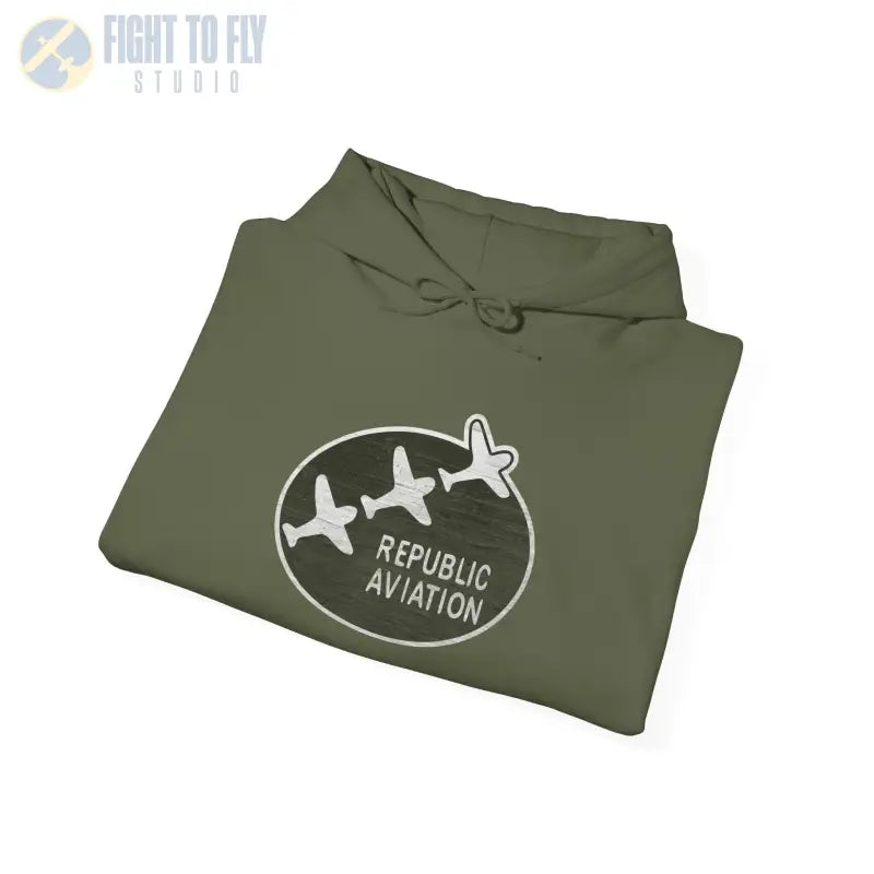 Republic Aviation Unisex Heavy Blend™ Hooded Sweatshirt - Comfortable & Stylish Outerwear for Enthusiasts - Hoodie