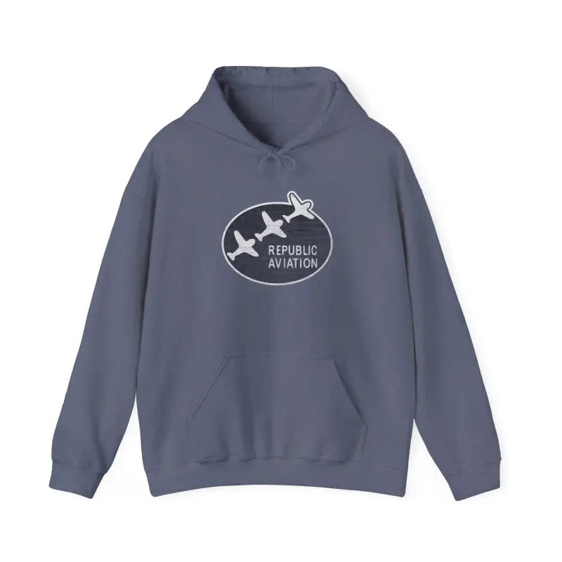 Republic Aviation Unisex Heavy Blend™ Hooded Sweatshirt - Comfortable & Stylish Outerwear for Enthusiasts - Hoodie