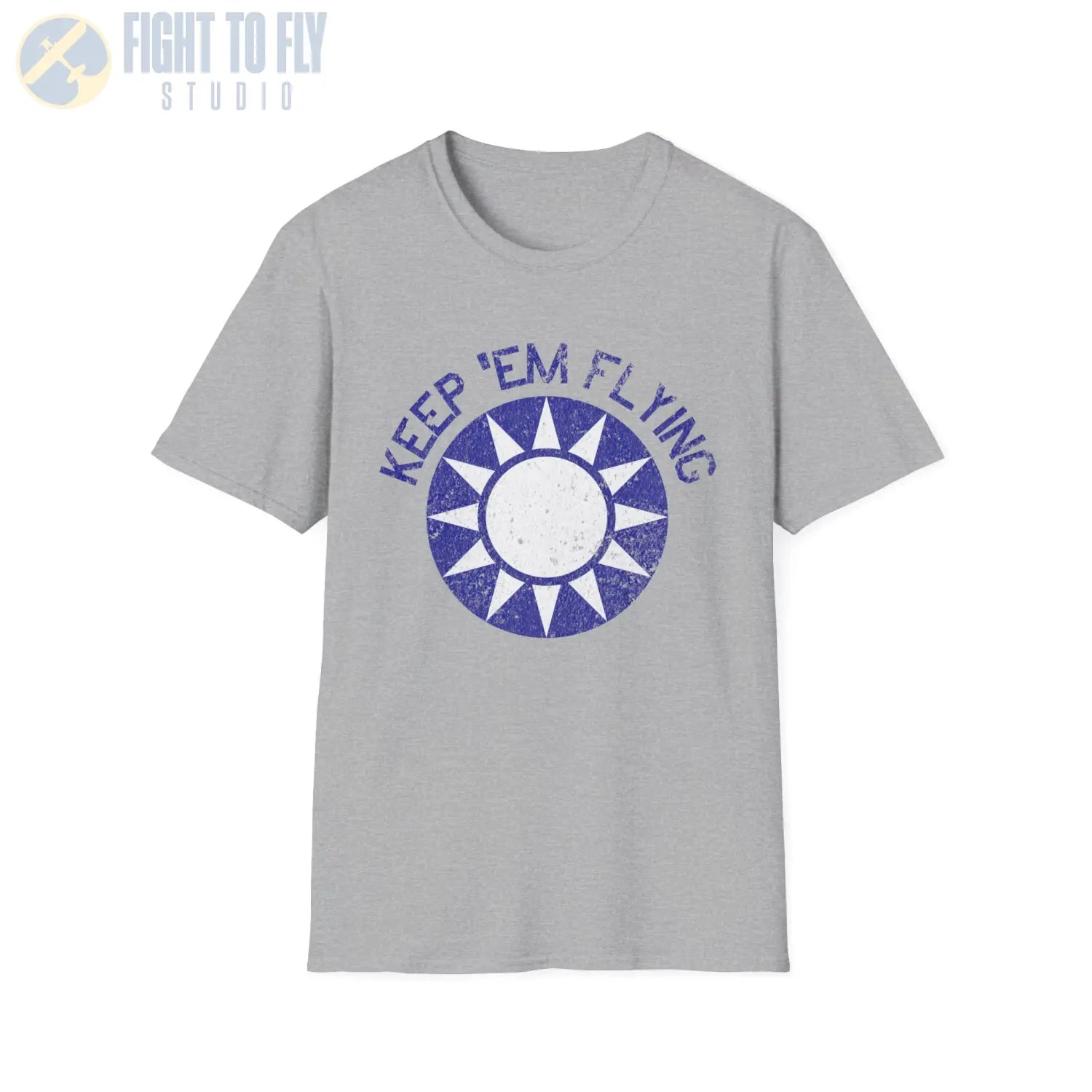 Republic of China Roundel “Keep ’Em Flying” Flying Tigers T Shirt Pilot gifts WWII warbird t shirt