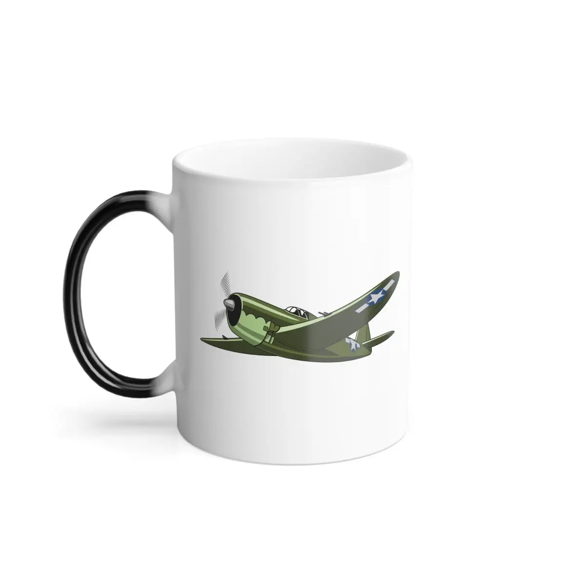 P-47 – WWII Aircraft Mug (Color Changing) - Pilot gifts - warbird t-shirt