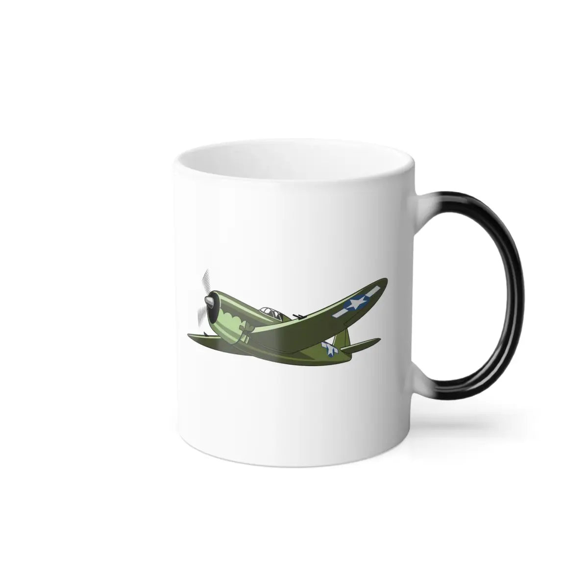 P-47 – WWII Aircraft Mug (Color Changing) - Pilot gifts - warbird t-shirt