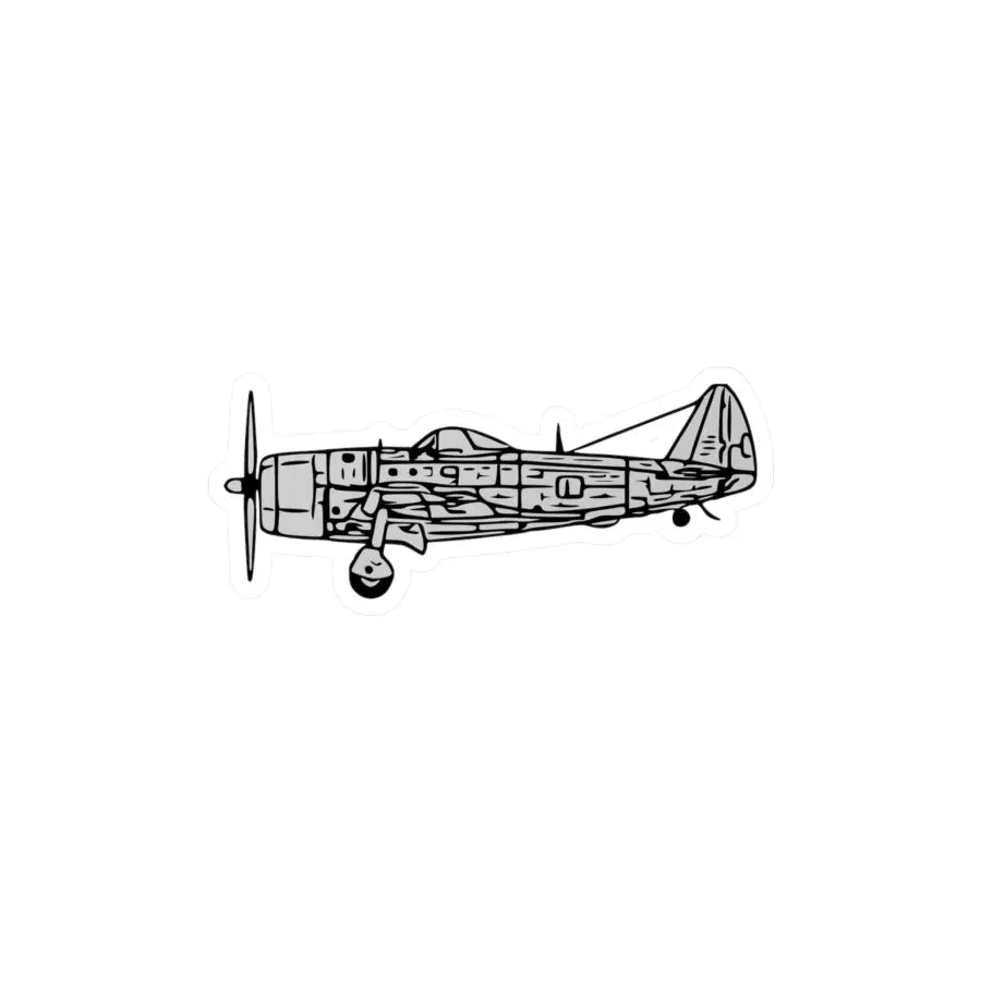 Republic P-47D Bubble Canopy Kiss-Cut Vinyl Decals - Paper products - Pilot gifts - WWII warbird t-shirt