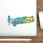 Republic P-47D Razorback Holographic Airplane Die-Cut Sticker - Paper products - Pilot gifts - WWII warbird t-shirt