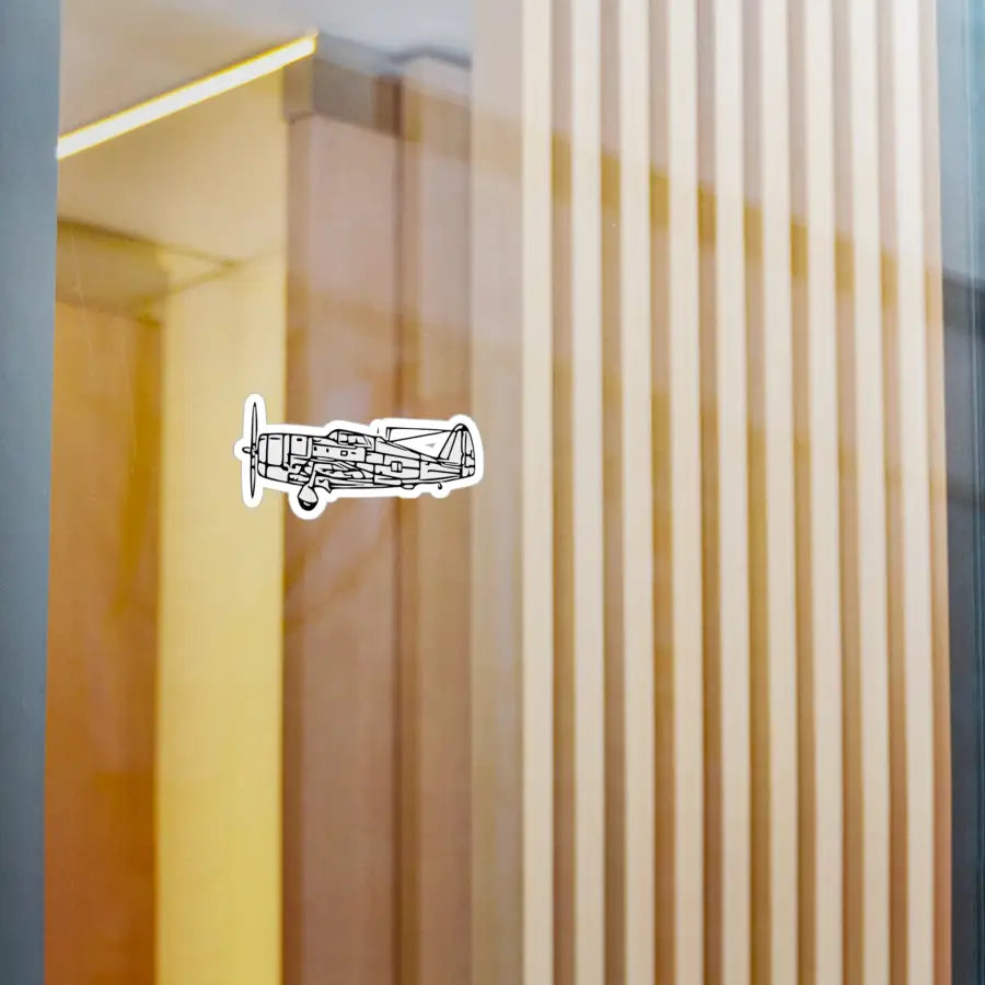 Republic P-47D Razorback Kiss-Cut Vinyl Decal - Paper products - Pilot gifts - WWII warbird t-shirt