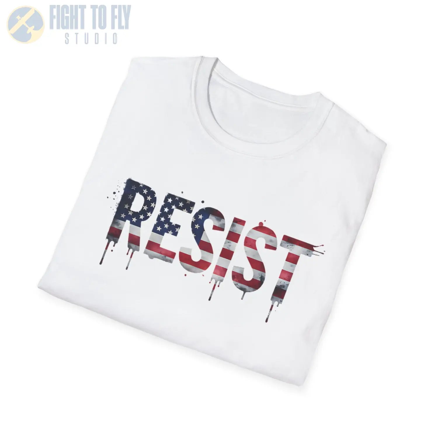 RESIST – American Flag Edition - T-Shirt - Pilot gifts - WWII warbird t-shirt