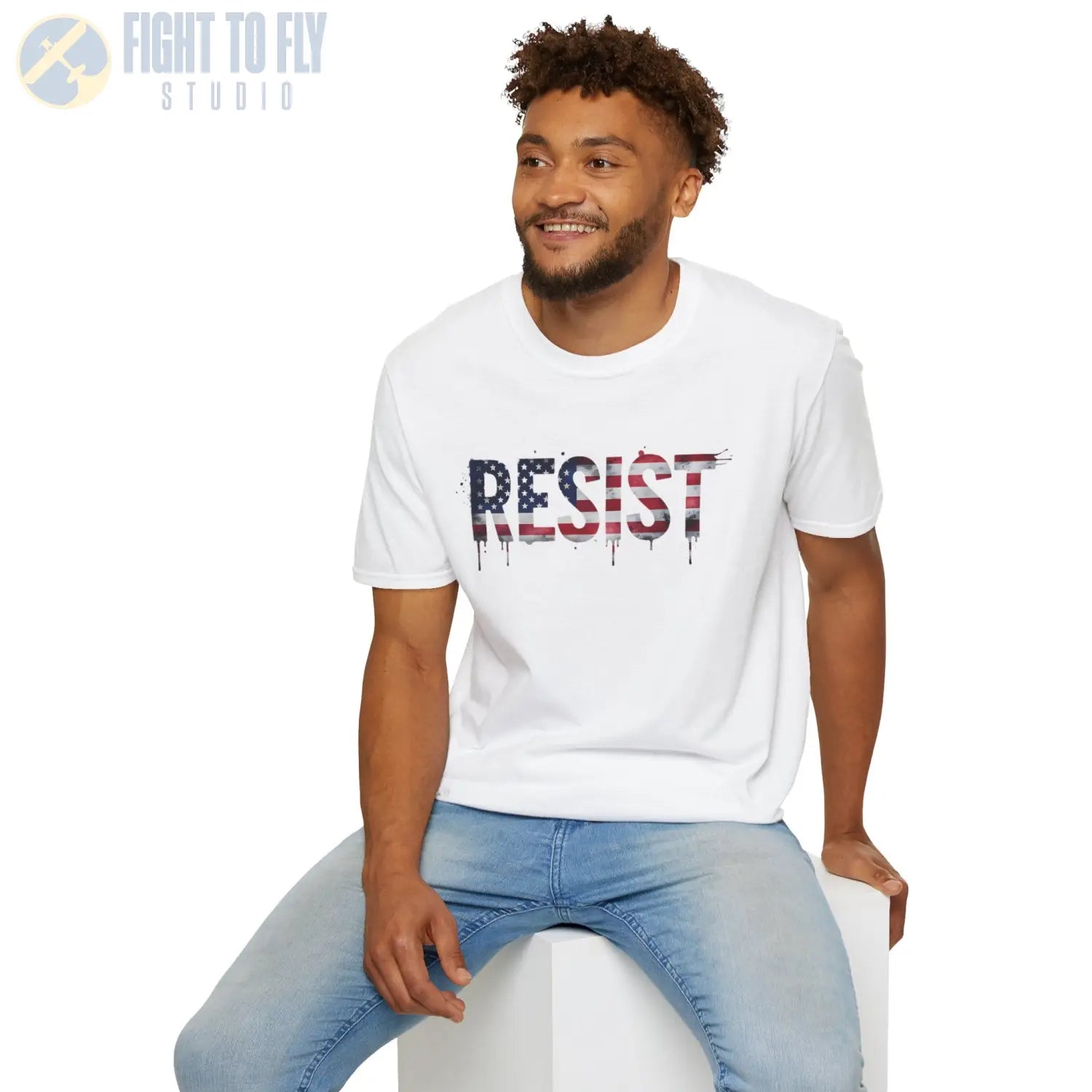 RESIST – American Flag Edition - T-Shirt - Pilot gifts - WWII warbird t-shirt
