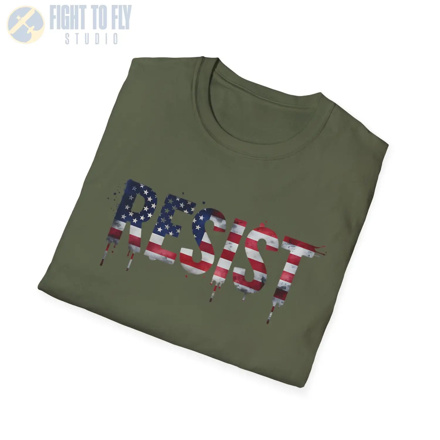 RESIST – American Flag Edition - T-Shirt - Pilot gifts - WWII warbird t-shirt