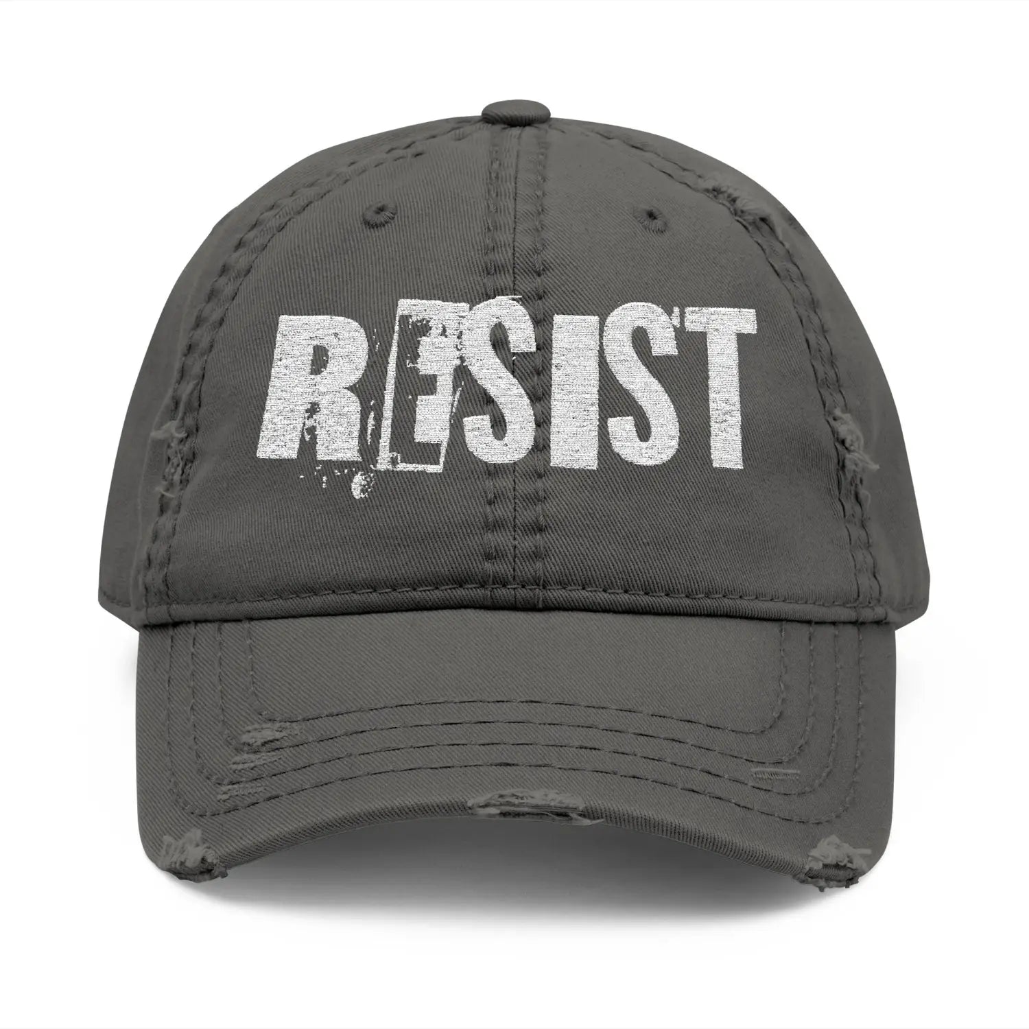 RESIST Hat – Grunge Typography - Hats - Pilot gifts - WWII warbird t-shirt