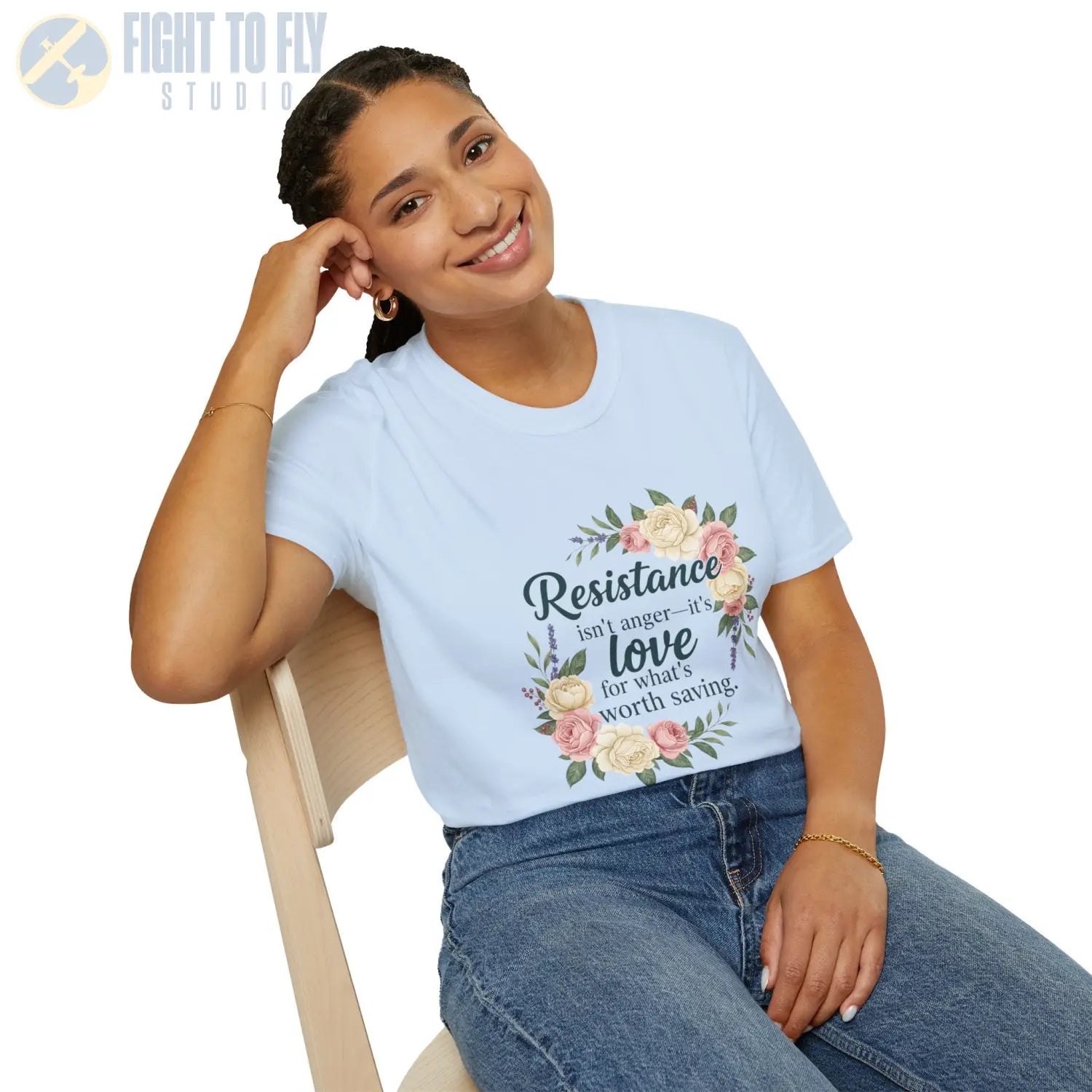 Resistance Isn’t Anger – It’s Love for What’s Worth Saving - T-Shirt - Pilot gifts - WWII warbird t-shirt