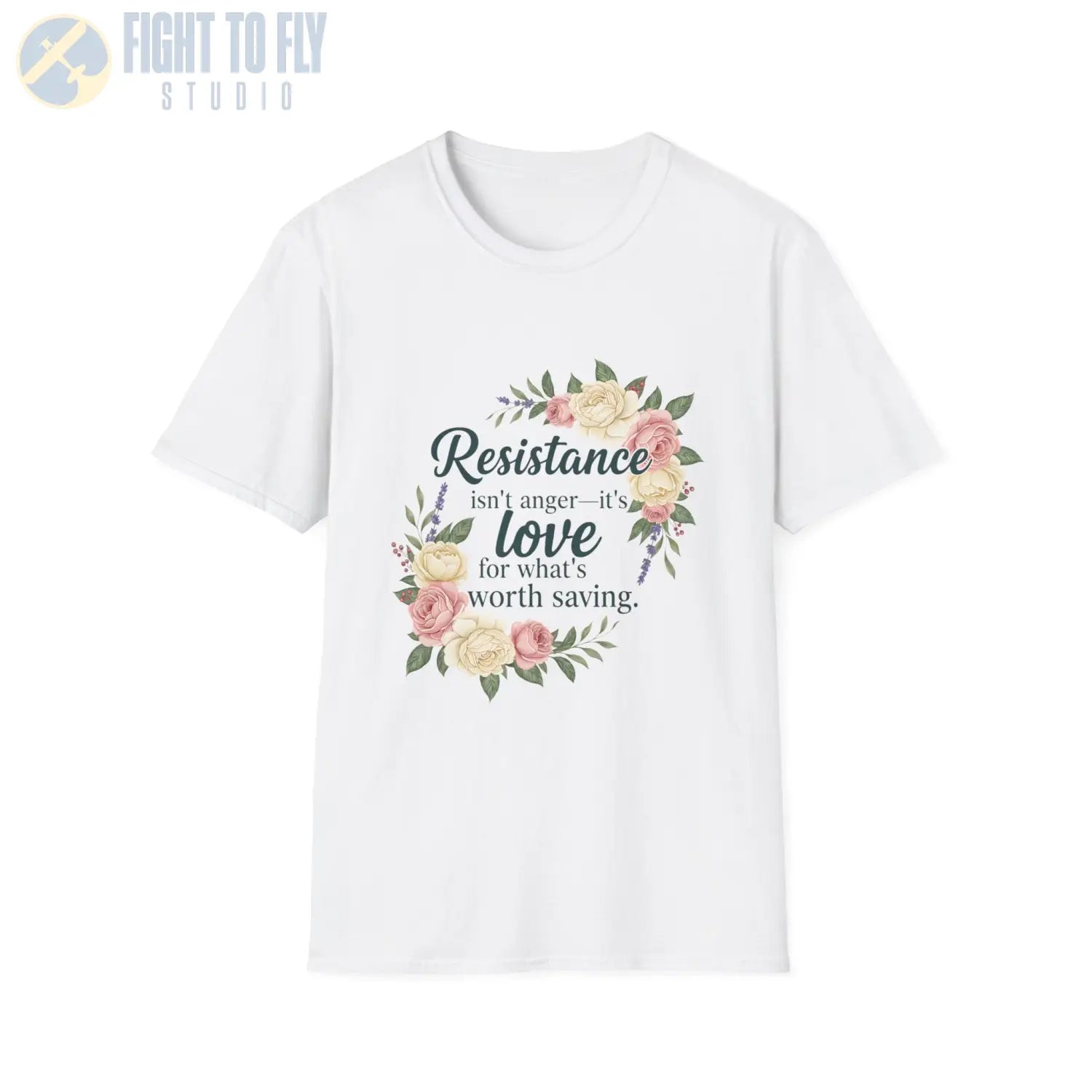 Resistance Isn’t Anger – It’s Love for What’s Worth Saving - T-Shirt - Pilot gifts - WWII warbird t-shirt