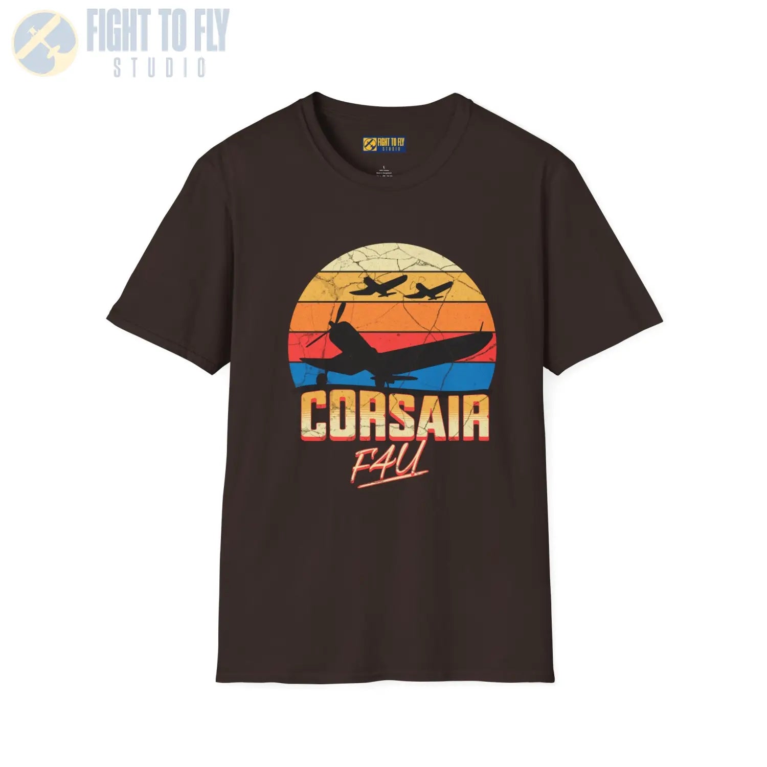 Retro Corsair Flight - T-Shirt - Pilot gifts - WWII warbird t-shirt