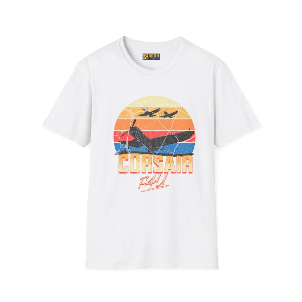 Retro Corsair Flight - T-Shirt - Pilot gifts - WWII warbird t-shirt