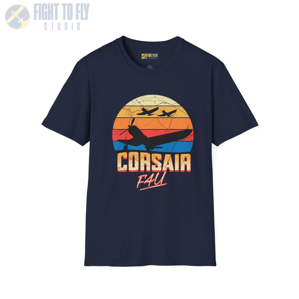 Retro Corsair Flight - T-Shirt - Pilot gifts - WWII warbird t-shirt