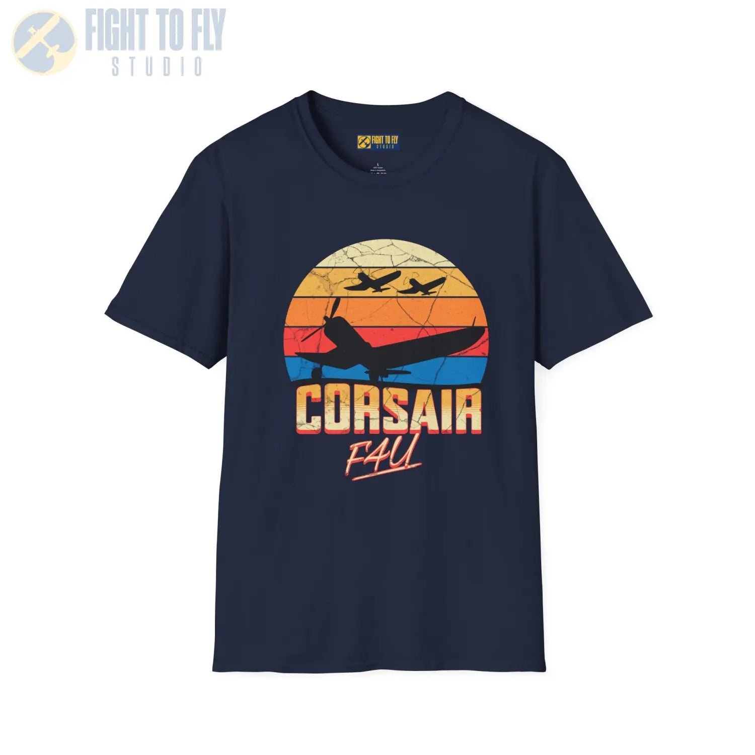 Retro Corsair Flight - T-Shirt - Pilot gifts - WWII warbird t-shirt