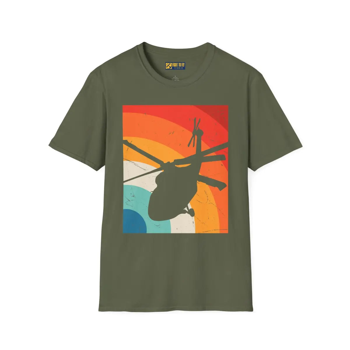 Retro Helicopter Vibes T-Shirt - Pilot gifts - WWII warbird t-shirt