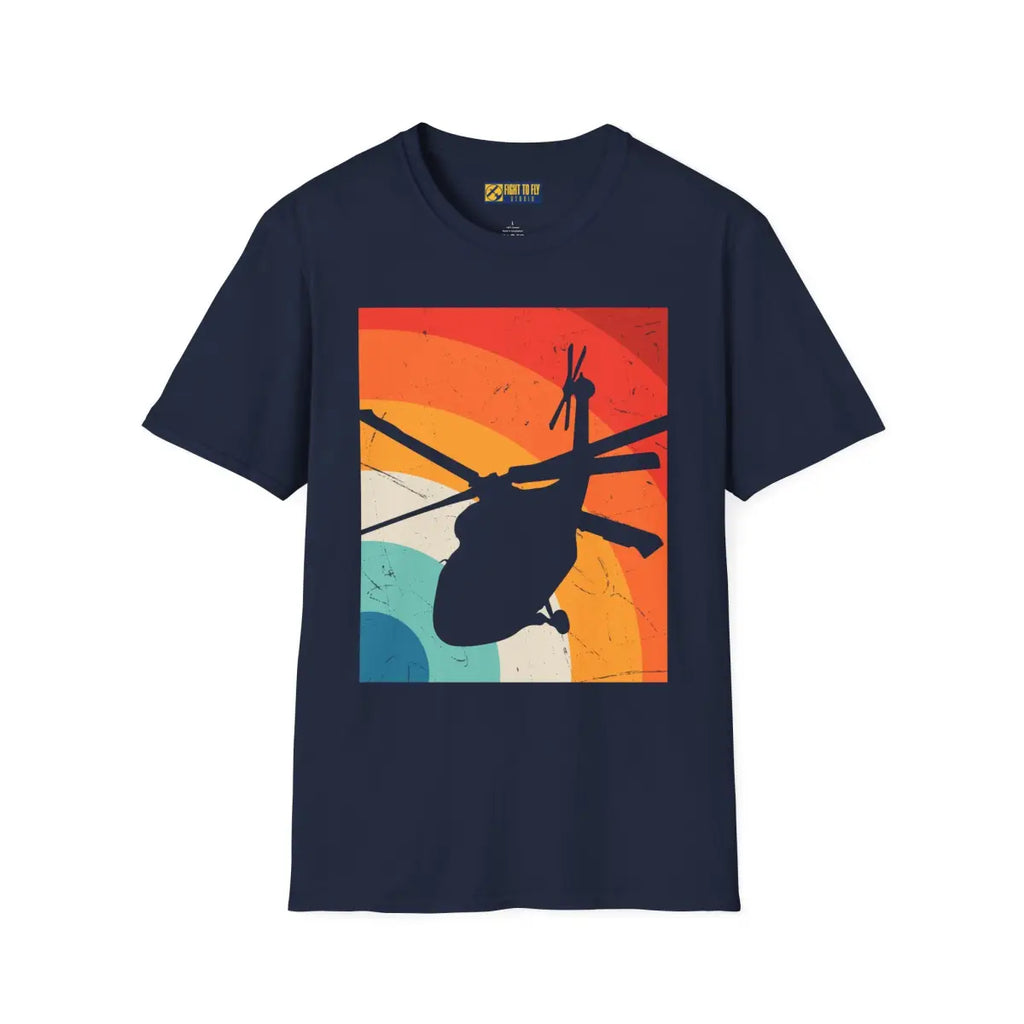 Retro Helicopter Vibes T-Shirt - Pilot gifts - WWII warbird t-shirt