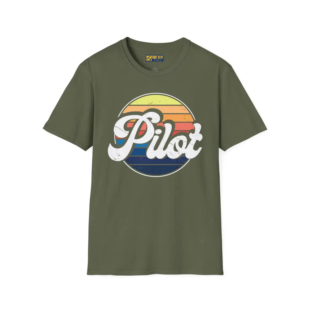 Retro Pilot T-Shirt - gifts - WWII warbird t-shirt
