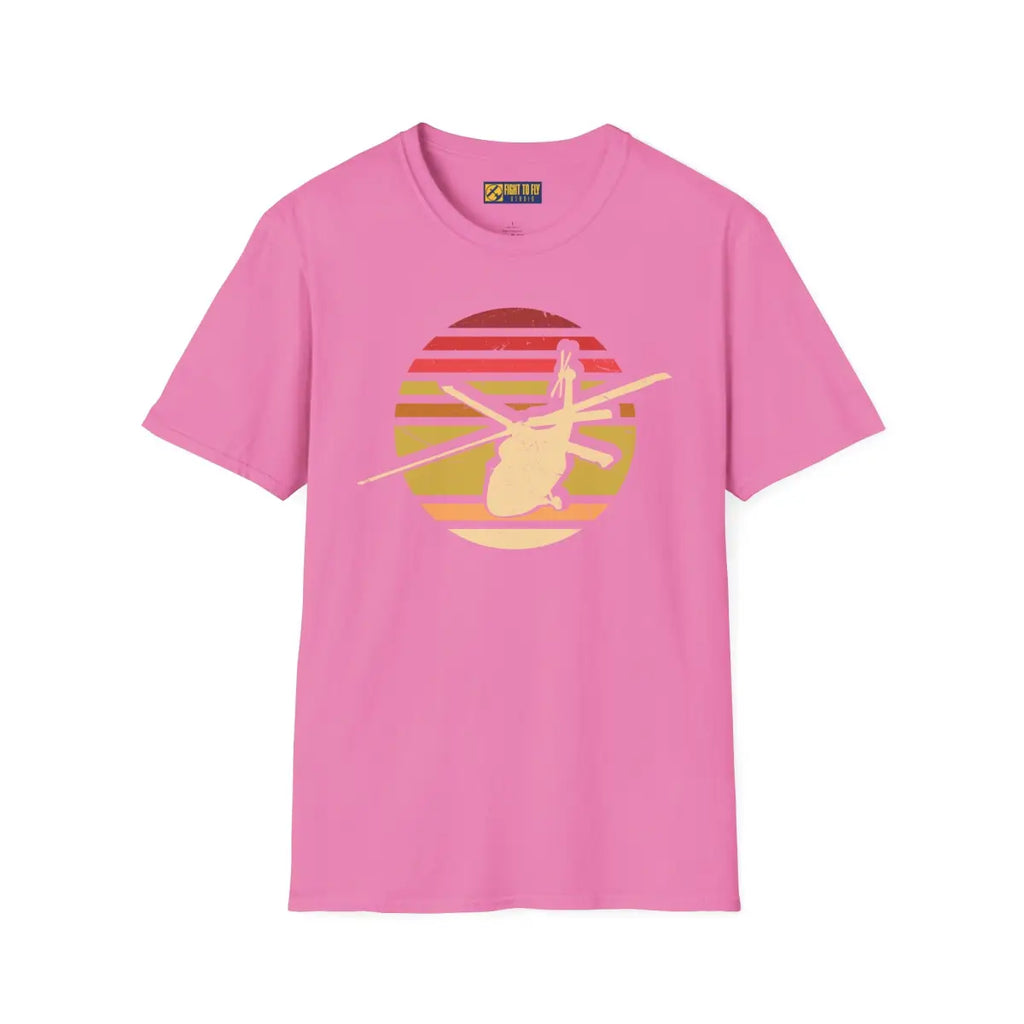 Retro Vibe Helicopter Graphic T-shirt - T-Shirt - Pilot gifts - WWII warbird t-shirt