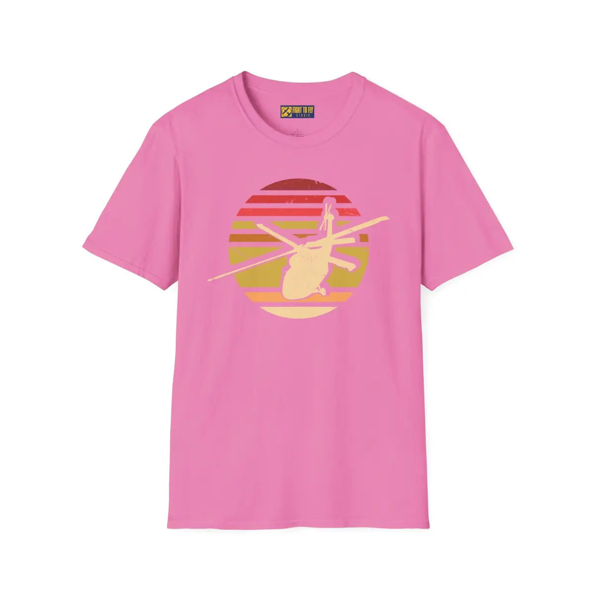Retro Vibe Helicopter Graphic T-shirt - T-Shirt - Pilot gifts - WWII warbird t-shirt