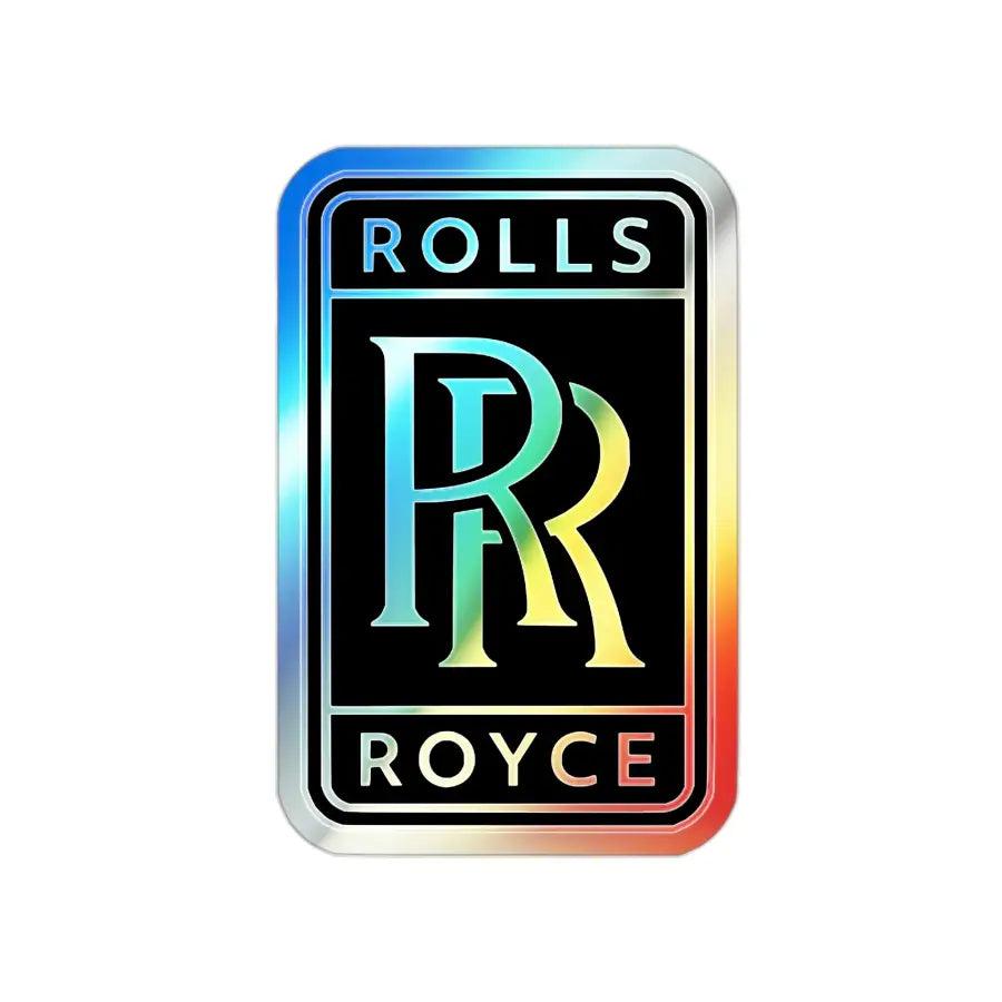 Rolls Royce Holographic Die-Cut Stickers - Paper products - Gifts for pilots - Aviation apparel