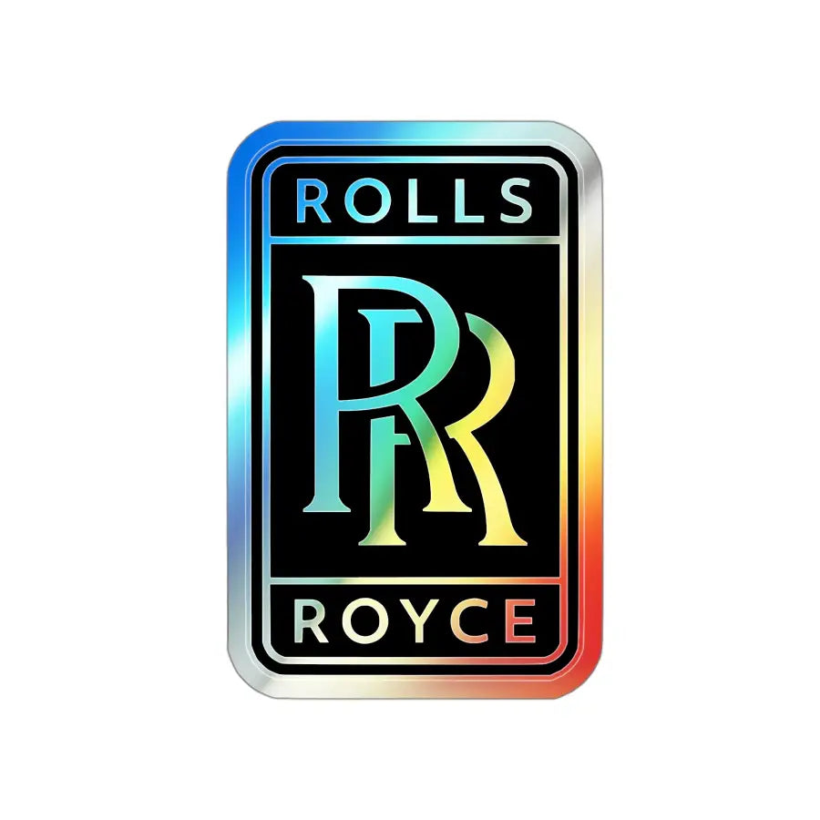 Rolls Royce Holographic Die-Cut Stickers - Paper products - Gifts for pilots - Aviation apparel