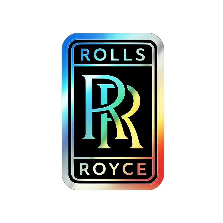 Rolls Royce Holographic Die-Cut Stickers - Paper products - Gifts for pilots - Aviation apparel