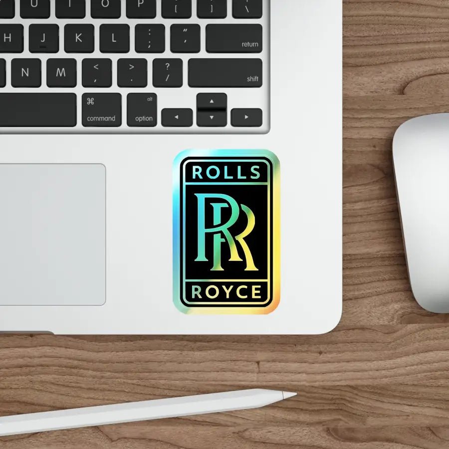 Rolls Royce Holographic Die-Cut Stickers - Paper products - Gifts for pilots - Aviation apparel