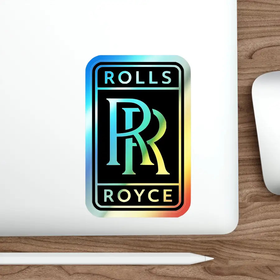 Rolls Royce Holographic Die-Cut Stickers - Paper products - Gifts for pilots - Aviation apparel