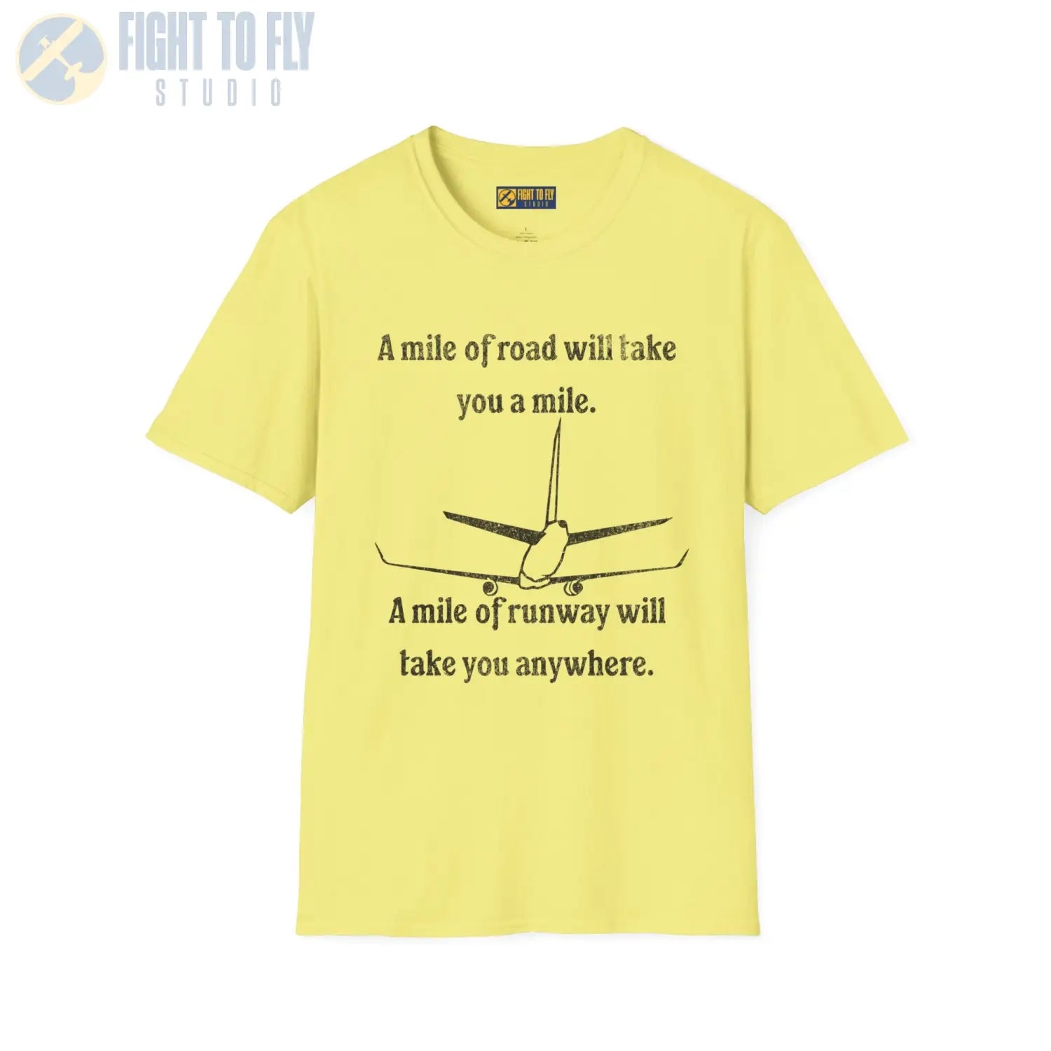 Runway To Anywhere Tee - T-Shirt - Pilot gifts - WWII warbird t-shirt