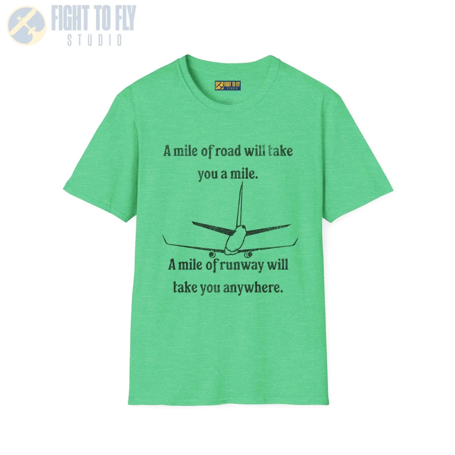 Runway To Anywhere Tee - T-Shirt - Pilot gifts - WWII warbird t-shirt