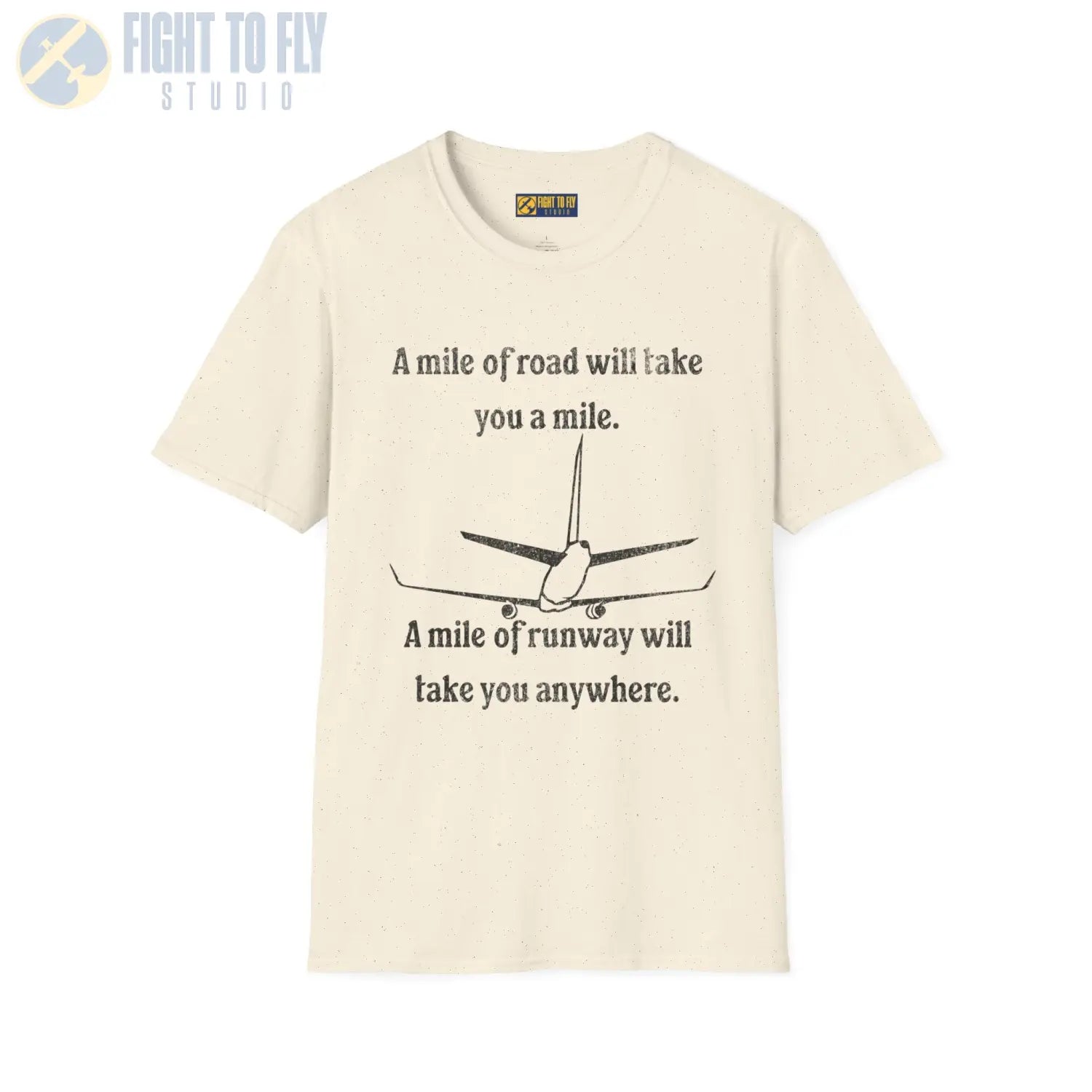 Runway To Anywhere Tee - T-Shirt - Pilot gifts - WWII warbird t-shirt