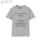 Runway To Anywhere Tee - T-Shirt - Pilot gifts - WWII warbird t-shirt